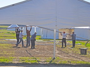 The clean up and tear down of the site of the 100th IPM on Nulandia Farm continued all last week, with everything expected to be completed before the end of the weekend. KRISTINE JEAN/MITCHELL ADVOCATE