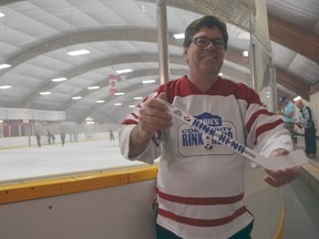 Bob Sherwood, vice president of merchandising for Lowe's Canada at the recently renovated Oakridge Arena in London, Ont. Sept. 28, 2013. The rink at the arena was chosen as one of two for the Lowe's Community Rink Renovation Program. SHOBHITA SHARMA/LONDONER/QMI AGENCY