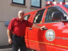 Roy Dewhirst, who has been a firefighter in St. Clair Township for more than 40 years, retired last week after 14 years as fire chief. HEATHER YOUNG/ SARNIA THIS WEEK/ QMI AGENCY