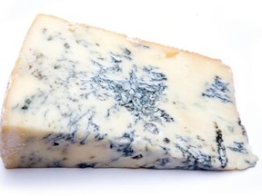 A photo of  Gorgonzola cheese.