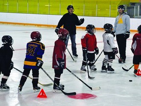 Minor hockey players are back on the ice at the Vulcan District Arena. Stephen Tipper Vulcan Advocate