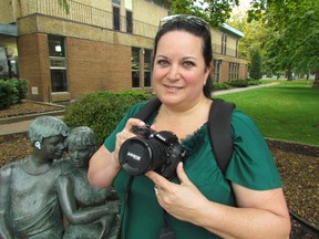 Leann Crawford led a group of Sarnia photographers who participated Saturday in the Worldwide Photo Walk. Photographers around North America and the world were registered to be part of the event.  PAUL MORDEN/THE OBSERVER/QMI AGENCY