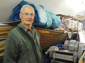 Peter Music meticulously build boats for a living for more than 50 years. (Patrick Kennedy The Whig-Standard)