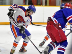 Captain Dan Raycraft (27) is back on the ice for the Monkton Wildcats as they prepare or the 2013-14 WOAA Senior ‘AA’ season which opens this weekend. ANDY BADER FILE/MITCHELL ADVOCATE