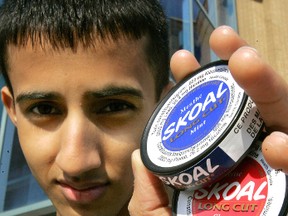 Chewing tobacco has become a problem among local hockey, football and baseball teams.