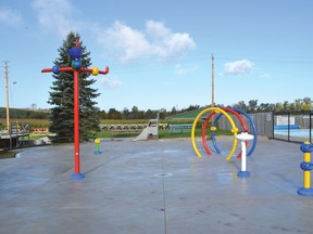 The Lucknow Splash Pad is ready to go for next year as it was recently tested and winterized. It will be ready for 2014 when the warmer months come back for the kids to enjoy. The splash pad will be adjacent to the Lucknow Pool and the Lucknow Splash Pad Fundraising Committee hope it will give kids hours and hours of fun.