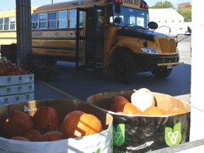 Montgomery Bus Lines in partnership with North Huron Community Food Share gearing up for Stuff the Bus event on Oct. 12.