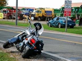 The corner of Norwich Road and Oxford Road 13 will be closed for a number of hours as OPP investigate a collision between a motorcyclist and another car. The motorcyclist was transported to Woodstock General Hospital by Oxford EMS with serious injuries.
