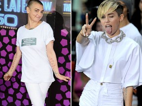 Sinead O'Connor and Miley Cyrus  (WENN.COM)