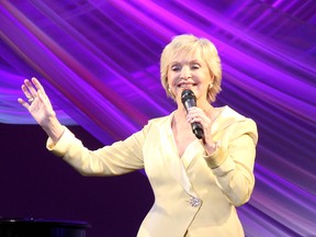 Florence Henderson collected donations from her audiences during her two-week run of her one-woman show "All the Lives of Me... A Musical Journey" at Petrolia's VPP. THE OBSERVER / QMI AGENCY