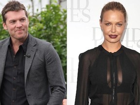 Sam Worthington and Lara Bingle. (WENN.COM photos)