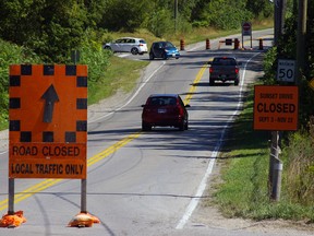 Motorists have been ignoring a Sunset Dr. detour and shortcutting up Chester St. since Sunset was closed Sept. 3 for roadwork. (Times-Journal file photo)