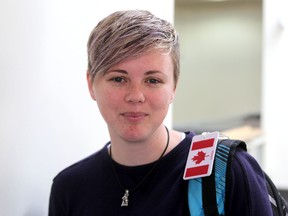 Dr. Karen Blair is doing research on public displays of affection between same-sex and mixed-sex couples. She was at Queen's University in Kingston on Tuesday. (Ian MacAlpine The Whig-Standard)