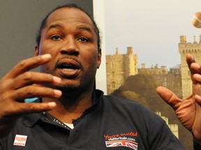Former world heavyweight boxing champion Lennox Lewis has reportedly been offered $50 million to come out of retirement. (QMI Agency file photo)