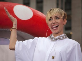 Singer Miley Cyrus performs on NBC's 'Today' show in New York, October 7, 2013. REUTERS/Carlo Allegri