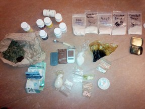 A drug by Kingston Police has netted $13,500 worth of bath salts along with $6,100 worth of crystal methamphetamine, $1,200 worth of prescription pills such as Oxycontin, and $420 worth of marijuana. 
Supplied photo