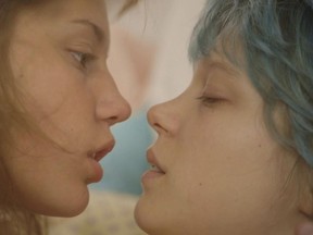 Adèle Exarchopoulos and Léa Seydoux star in Blue is the Warmest Color. (Handout)