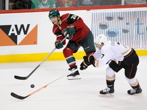 Wild winger Jason Pominville racked up 48 points against the Leafs while with the Buffalo Sabres. (Getty Images)