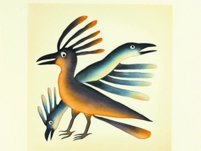 Altered Birds by Kenojuak Ashevak is among the 32 prints on display at London?s Innuit Gallery, where the annual Cape Dorset Print Show continues until Nov. 30.