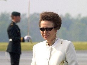 Princess Anne arrives at the Kingston airport on Friday Aug. 29, 2003 for a four-day visit to the city. 
Ian MacAlpine/The Whig-Standard