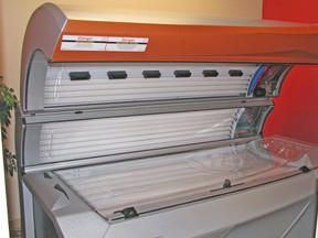 The province is moving forward to help protect youth from skin cancer, essentially prohibiting youth under 18 from accessing tanning beds such as this one.