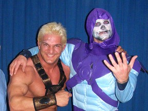 He-Man and Skeletor.