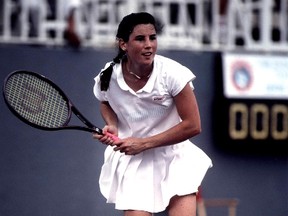 Sarnia's Rene Simpson, pictured here competing for Canada in the 1992 Summer Olympics, passed away on Friday, Oct. 18 after a year long battle with brain cancer. Simpson was considered to be the best tennis player to ever come from Sarnia, and was inducted into the Canadian Tennis Hall of Fame in 2011 SUBMITTED/ TENNIS CANADA