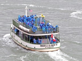 Thursday Oct. 24, 2013 will be the Maid of the Mist’s last day of operation on the Canadian side of Niagara River after 167 years.
(MIKE DIBATTISTA Niagara Falls Review)