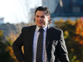 Senator Patrick Brazeau arrives on Parliament Hill in Ottawa October 25, 2013.  (Chris Wattie/REUTERS)