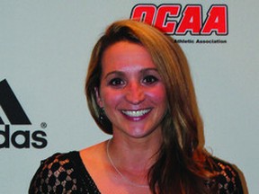 St. Lawrence Vikings coach Natasha Agaoglu was named the East Division coach of the year at the OCAA women's soccer awards ceremony in Oakville on Thursday night. (St. Lawrence College Athletics)