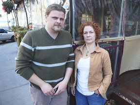 King’s Town Players co-owners Clayton and Krista Garrett are upset at a new city requirement for arts groups to have $5 million in insurance liability coverage in order to use city-owned facilities. (Elliot Ferguson The Whig-Standard)