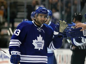 Nazem Kadri isn't reading too much into his opportunity on the Maple Leafs' top line. “People definitely read too much into line combinations — who’s in, who’s out, things like that,” he said Monday in Edmonton. (REUTERS)