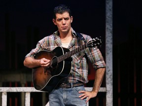 Cameron MacDuffee in the Grand Theatre production of Ring of Fire (The Music of Johnny Cash) on stage through Nov. 2. (Claus Andersen/Grand Theatre)