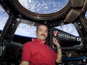 Retired Canadian astronaut Chris Hadfield, pictured in this undated photo, released his first book "An Astronaut's Guide to Life on Earth" Tuesday. Hadfield, who recently accepted a teaching post at the University of Waterloo, will visit Sarnia as part of his book tour Nov. 23. (File photo)