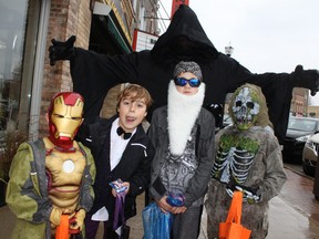 There were plenty of people in some original costumes walking around The Square on Hallowe'en in Goderich.