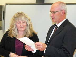 Vulcan's new mayor, Tom Grant, was sworn into office Oct. 28. Before swearing oaths of office, councillors heard from Town lawyer Karen Currie, who discussed legal considerations like conflicts of interest.