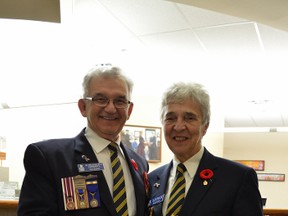 John and Helen Cannon, president and service officer for the Stony Plain Legion, respectively, are hoping donations to the Poppy Campaign this year will top $20,000. - Thomas Miller, Reporter/Examiner