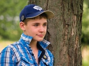 Spencer Ward, 14, is going to have brain surgery after medications for his epilepsy have proven ineffective. His sister Maygin Codling is holding photo shoots this month to raise money for family expenses and the Epilepsy Foundation. SUBMITTED/ FOR THE OBSERVER/ QMI AGENCY
