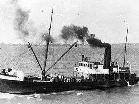 The Canadian steamer Roberval, built in Toronto, was making a run out of Cape Vincent, N.Y., carrying a quarter of a million board feet of lumber on her decks and in her hold when it sank in 1916.