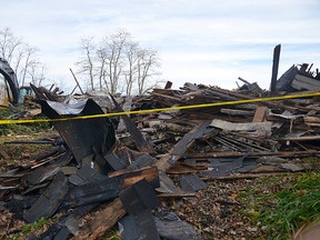 A home on Ridge Line, south of Eden, was destroyed by fire Saturday evening. None of the occupants were at home when the fire was reported at 4:43 p.m.