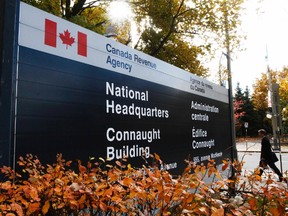 As the old saying goes 'Nothing is certain but death and taxes.' Seen here is the sign for the headquarters of the Canada Revenue Agency in Ottawa
QMI Agency