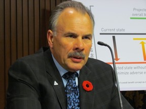 Ontario environmental commissioner Gord Miller releases a special report on species at risk Wednesday, Nov. 6, 2013. (Antonella Artuso/Toronto Sun)