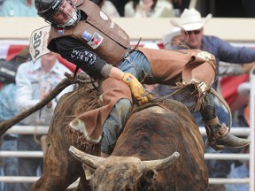Bull rider Tanner Girletz says cellphones were considered hi-tech when he started on the circuit, but he has since become active on twitter and an active blogger. (QMI Agency)