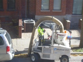 Yorkville resident Robert Jerome sent the Sun this photo of a city worker apparently texting while on the job. Jerome said the worker was texting for more than an hour.