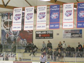 Despite the success the Saints have had over the past while, indicated by the championship banners, fans still aren’t packing the seats at the Grant Fuhr Arena. - Gord Montgomery, Reporter/Examiner