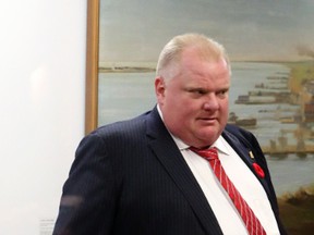 Toronto Mayor Rob Ford at City Hall Friday, November 8, 2013. (Dave Thomas/Toronto Sun)