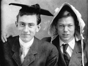 Lorne and Clifford Pierce clowning as Queen's Univeristy freshmen in 1908.
Submitted photo