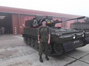 Warrent Officer Amy Maxwell was one of 19 Canadian army cadets accepted to travel to England as part of the Army Cadet Exchange Program to experience what armed forces training is like there. One of her stops was Blandford, England where the group had a week of signaling instruction.
Submitted.