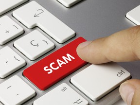 Customer clicks on an online scam button. (Fotolia.com)