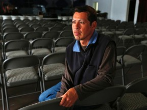 David Amaya Barrick, 37, poses for a picture at a church in San Diego November 12, 2013. (REUTERS/Mike Blake)